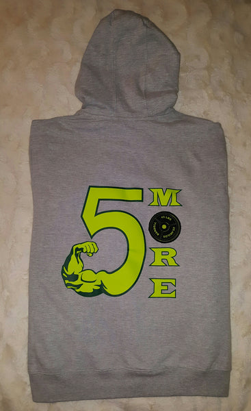 Zip-Up Hoodie with 5MORE logo on Front & Back